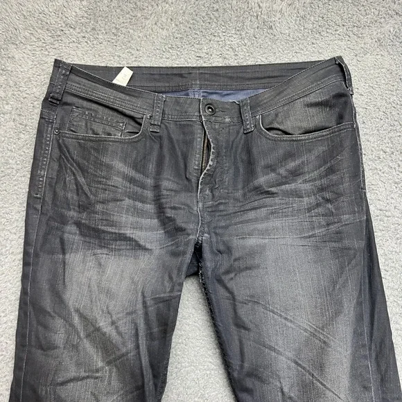 Buffalo David Bitton Jeans Mens 36x30 Gray Denim Straight Casual Office - Picture 2 of 9